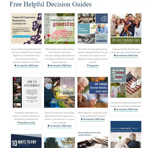25+ FREE Funeral & Cemetery Helpful Decision Guides